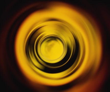 Abstract yellow circle swirl backgroundの写真素材
