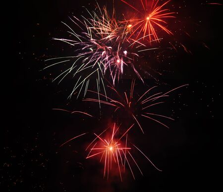 Beautiful fireworks at national celebrationの写真素材
