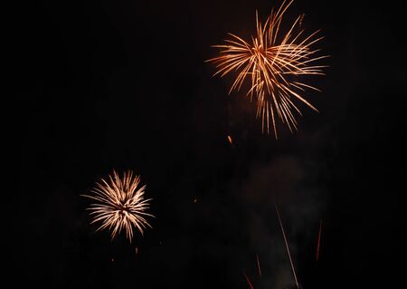 Beautiful fireworks at national celebrationの写真素材
