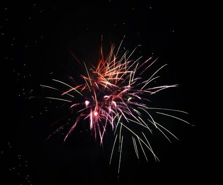 Beautiful fireworks at national celebrationの写真素材