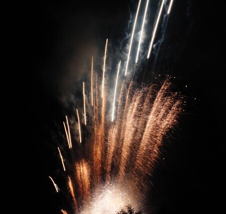Beautiful fireworks at national celebrationの写真素材