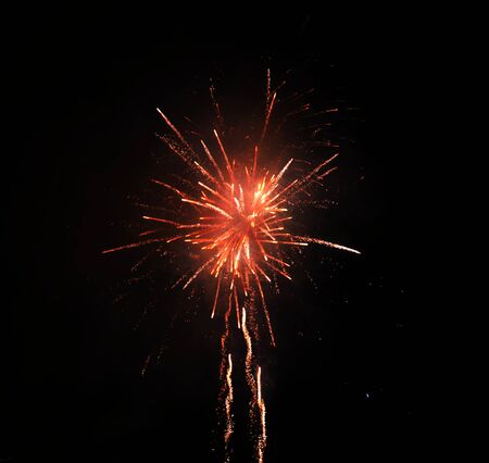 Beautiful fireworks at national celebrationの写真素材