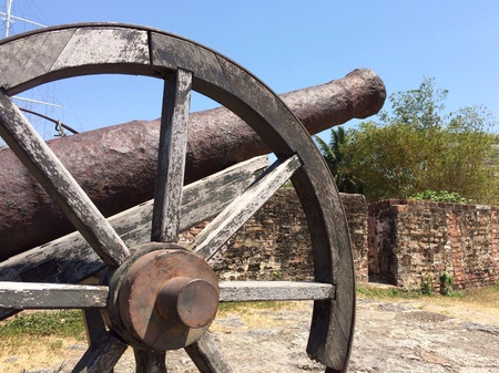 An old cannon in Fort Cornwallis George Town Penang