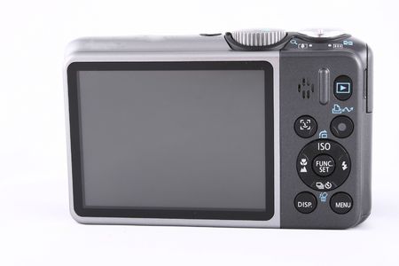 compact camera, photographic, electronic device, small, rear