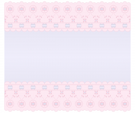 Soft lilac background with pink edges embroideredのイラスト素材