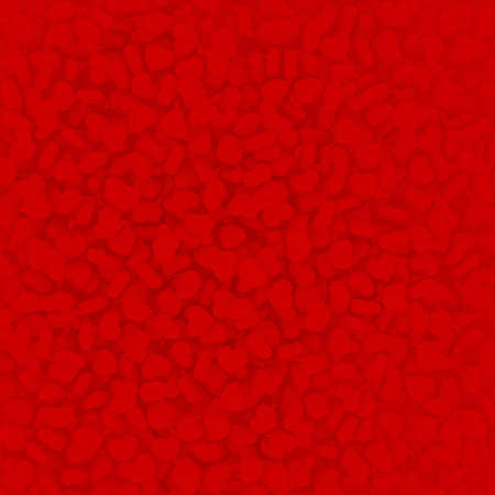 3d illustration of many red heartsの写真素材