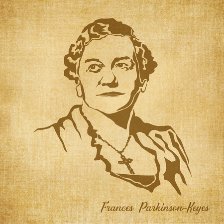 Historic New Orleans Author Sketch Illustration France Parkinson Keyesの写真素材
