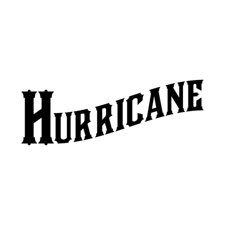 Hurricane Cocktail Historic New Orleans Cocktail Sketch Typographyの写真素材