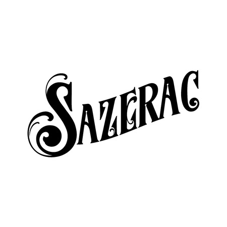 Sazerac cocktail New Orleans Libation Typographyの写真素材