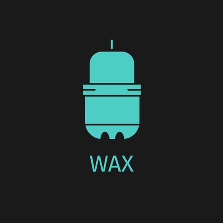 Wax green icon. The subject of sports and beauty.のイラスト素材