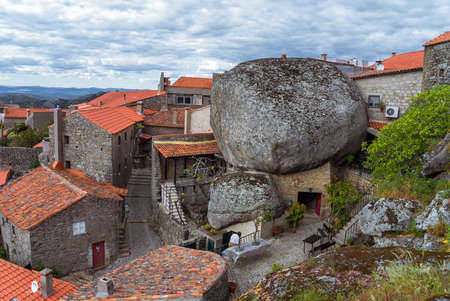 The main view on Monsanto villageの写真素材