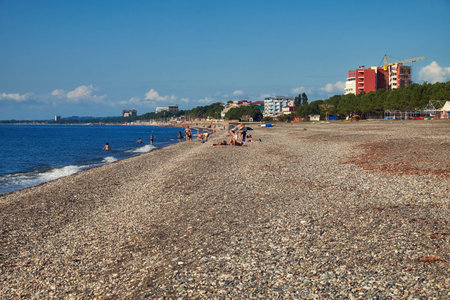 Kobuleti beach Georgiaの写真素材