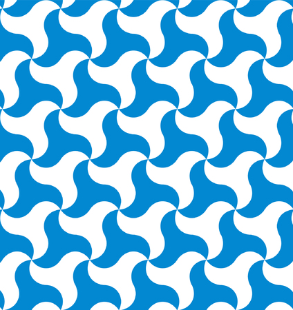 Blue and white geometrical seamless background. Vector illustration.のイラスト素材