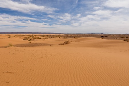 Dunes of Erg Chebbi, Sahara Desert Morocco.の写真素材