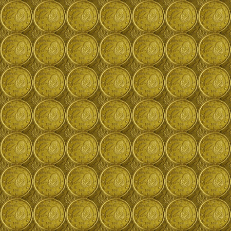 20 euro cent coin. Background from coins. obverse. Full frame shot of coins.の写真素材