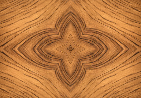 A stunning wood grain pattern displays a kaleidoscope of warm tones and intricate shapes, highlighting the beauty of natural design.の素材