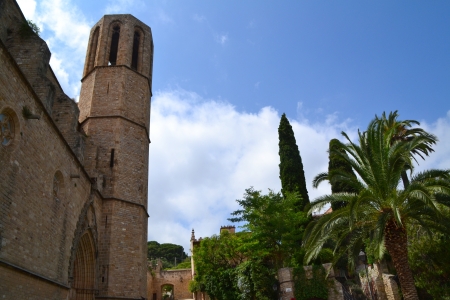 Monastery of Pedralbes in Barcelona, Spainの写真素材