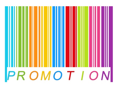 Label colors Promotion and Discountの写真素材