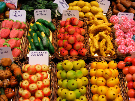 Candy shop at the marketの写真素材