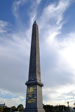 Luxor obelisk in the Place de la Concorde, Parisのeditorial素材