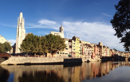 View of the city of Girona in Spain