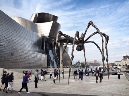 The Guggenheim Museum in Bilbao, Spainの素材