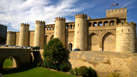 Aljaferia Palace in Zaragoza, Spainのeditorial素材