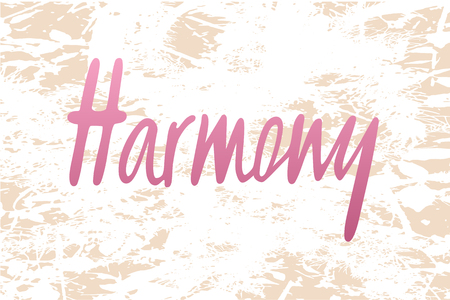 Vector illustration of harmony  text flyer, banner, greeting card.のイラスト素材