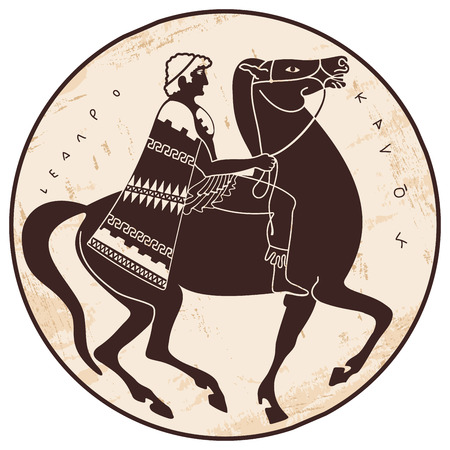 Vector Greek drawing.のイラスト素材