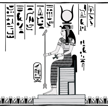 Egyptian national drawing.のイラスト素材