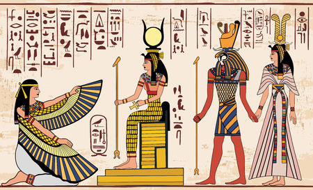 Egyptian national drawing.のイラスト素材