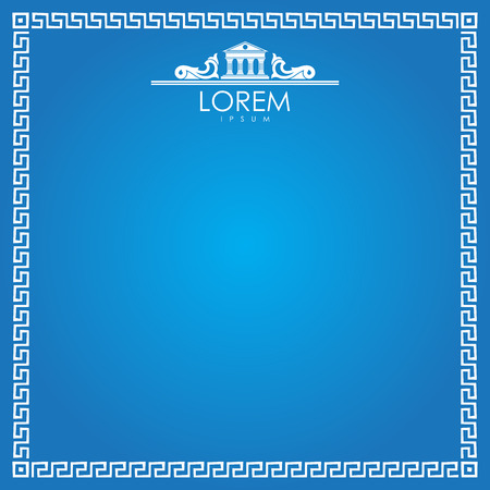 Vector Greek template.のイラスト素材