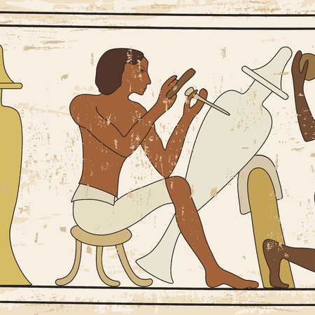 Egyptian national drawing.のイラスト素材