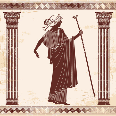 Vector Greek drawing.のイラスト素材