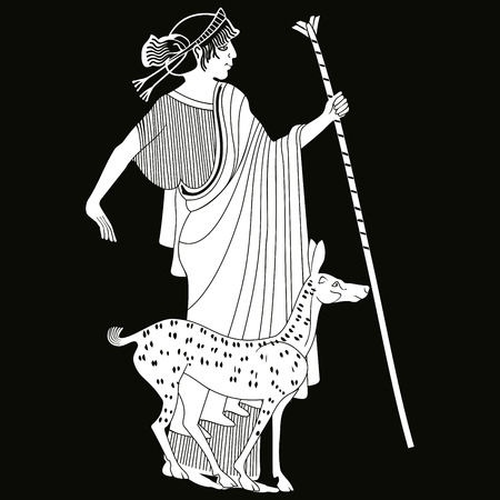 Vector Greek drawing.のイラスト素材