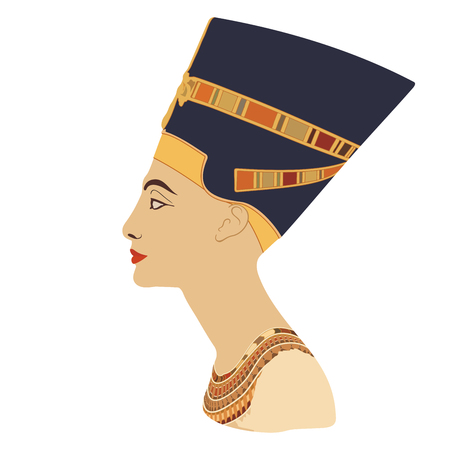 Vector portrait of Nefertiti.の写真素材