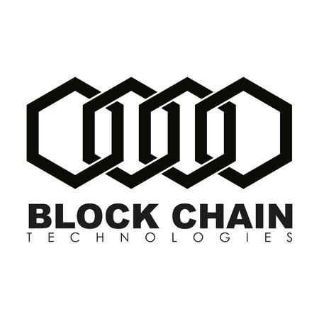 Business block chain logo illustration.のイラスト素材