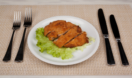 Food in the plate.の写真素材