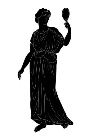 A young woman.のイラスト素材