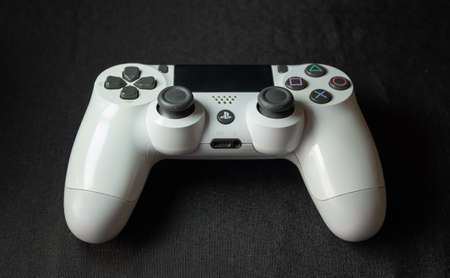 game controller on wooden floorのeditorial素材