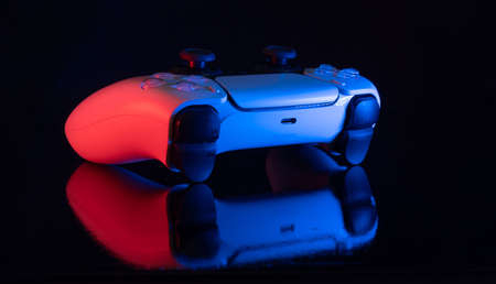 New Playstation 5 controller (Dual Sense) selective focus - Sao Paulo, Brazil - 11/23/2020