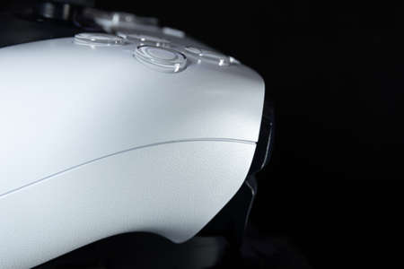 Macro details of Dual Sense, the new Playstation 5 controller. 25th November, 2020, Sao Paulo,...