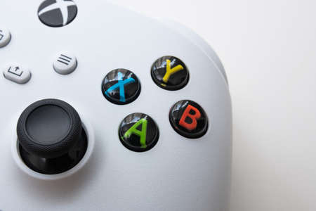 Xbox Series controller on close view, 15Feb, Sao Paulo, Brazil