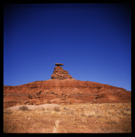 Monument Valley photo taken with medium format Lubitel and filmの写真素材