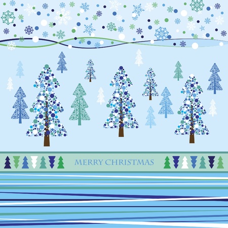 Christmas background. Vector illustration with Christmas treeのイラスト素材