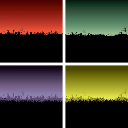 Halloween night backgroundsのイラスト素材