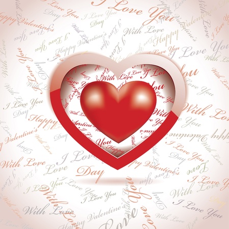 Vector Valentines day cardのイラスト素材