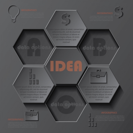 Modern template infographics design   can be used for your business, web design, graphic or website layout, diagram, workflow layout, business step options, numbers options, education のイラスト素材
