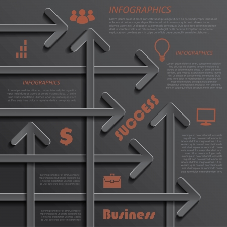 Modern template infographics design for business  can be used for your presentation, web design, graphic or website layout, diagram, workflow layout, business step options, numbers options, education のイラスト素材