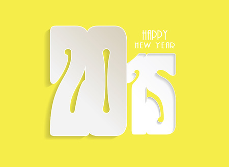 Happy new year 2015 creative greeting card designのイラスト素材